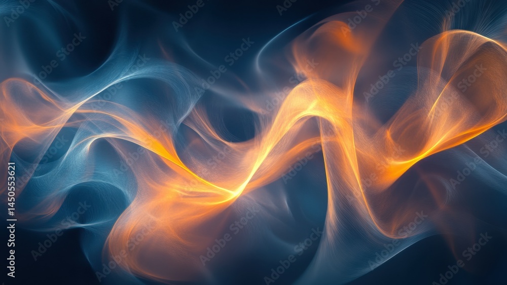 Fototapeta premium Abstract flowing dynamic background illustration