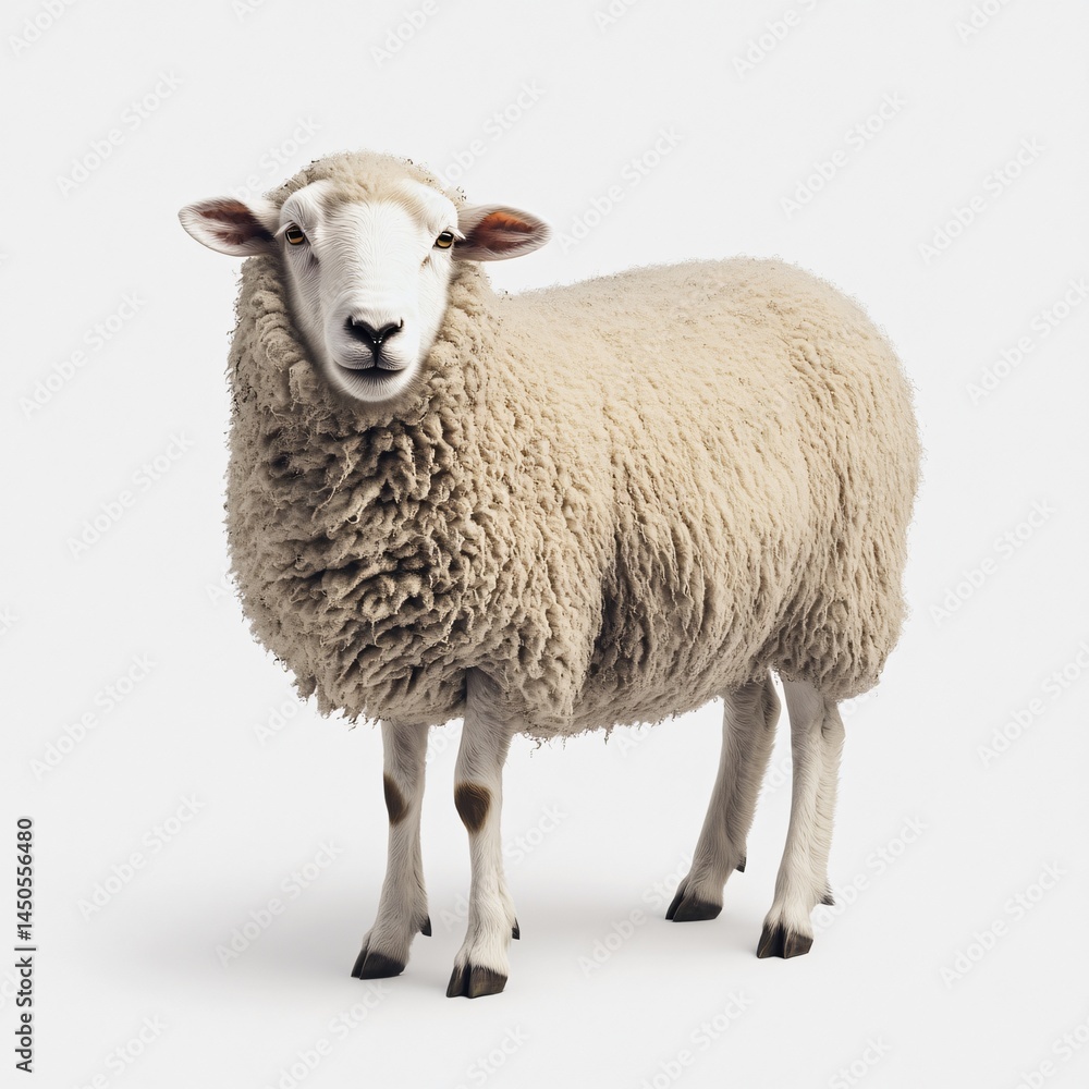 Sheep grazing in a serene pasture farm landscape animal photography rural environment close-up viewpoint symbol of agriculture Sheep grazing in a serene pasture farm landscape animal photography rural environment close-up viewpoint symbol of agriculture