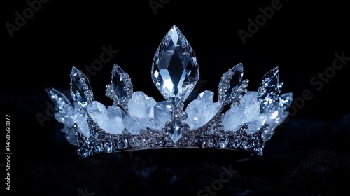 Obraz na płótnie diamond silver crown for beauty contest queen w salonie