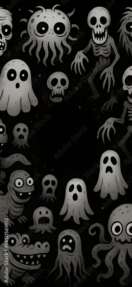 Obraz premium Wallpaper Ghost