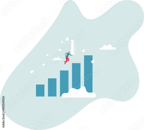 Effort or hard work to success, work burden or heavy pressure weight, challenge to climb career ladder, motivation or efficiency.character for design.