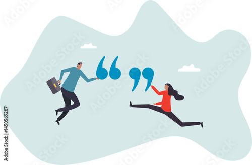 Inspiration quotes to motivate people, business quotation or message to achieve success.character for design.
