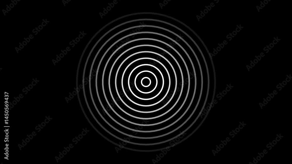 Abstract frequency radio wave signal animation on white background.Abstract radio waves diffusion animation and seamless looping circle background. Abstract frequency radio wave signal animation on white background.Abstract radio waves diffusion animation and seamless looping circle background.