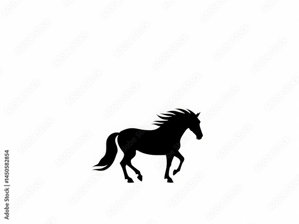 running horse vector icon running horse vector icon