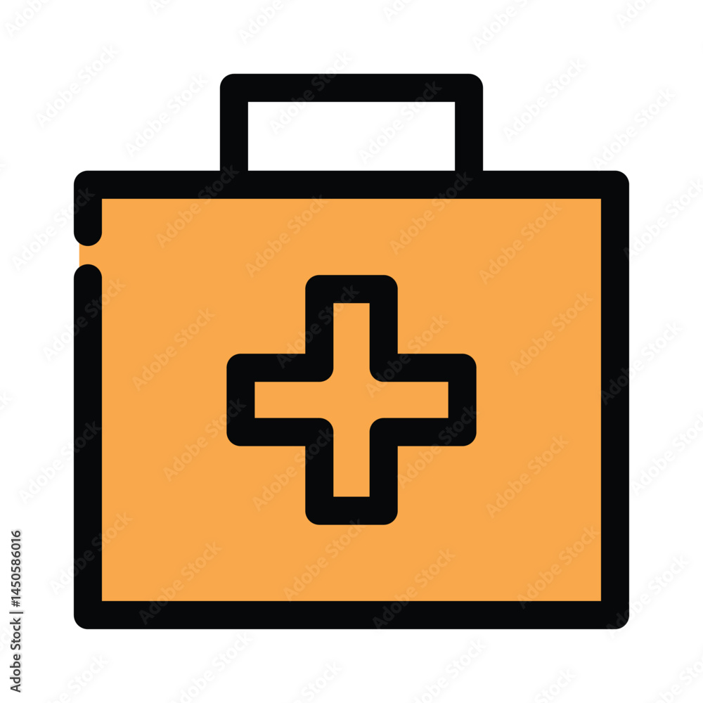 Obraz premium First aid tool icon design template