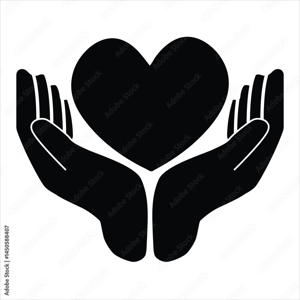 Obraz premium hands holding heart