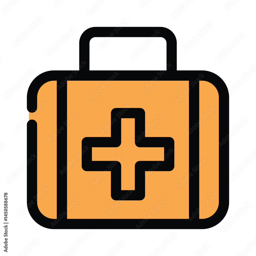 Obraz premium First aid tool icon design template