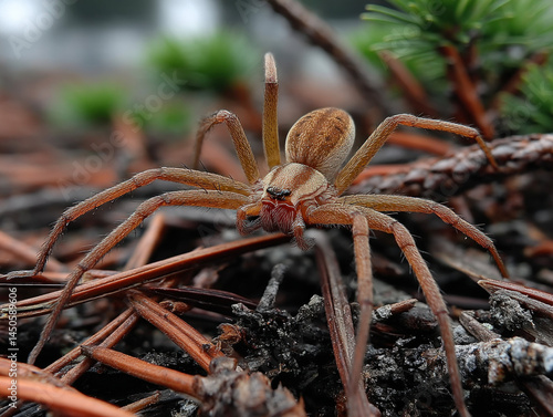 A close-up of a brown reclu...