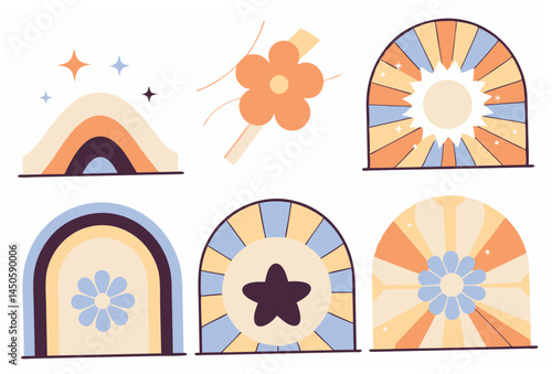 set of four seasons vector