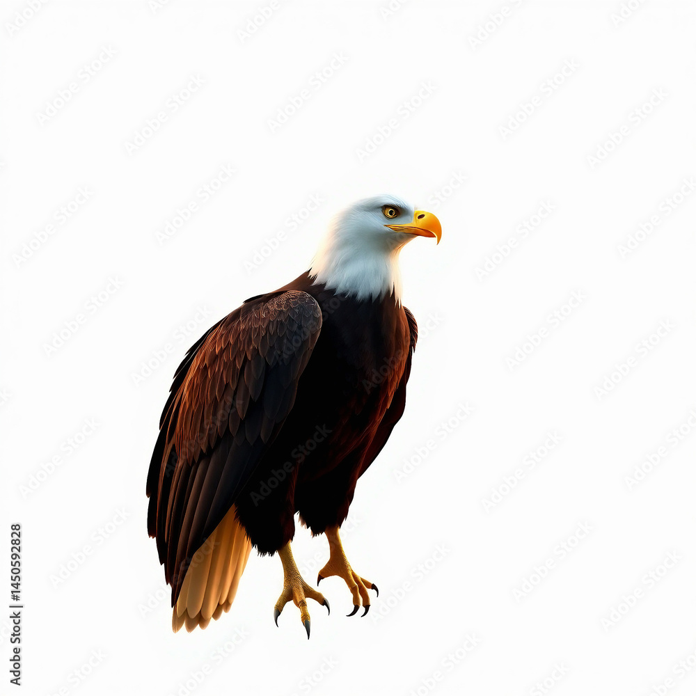 Obraz premium Fierce Beauty: An Eagle's Showcase