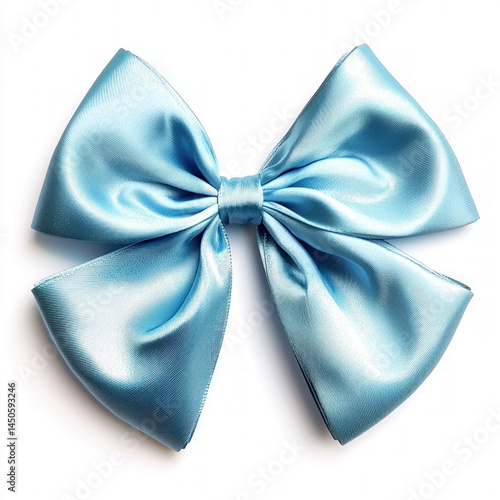 blue bow isolated