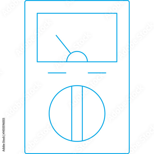Electrometer 1 icon single vector illustration