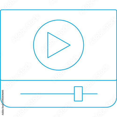 Media 1 icon single vector illustration