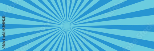 Blue and white sunburst background Design