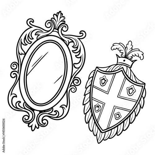 Oval, Shield and Circle Frames