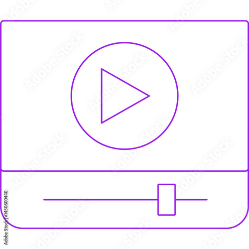 Media 1 icon single vector illustration