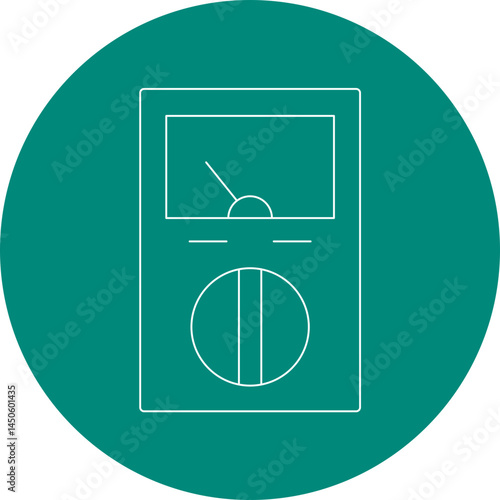 Electrometer 1 icon single vector illustration