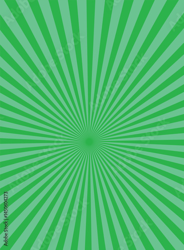 abstract green white sun rays, sunburst retro styled comics book texture background, halftone illustration, pop art concept Modern Halftone Composition