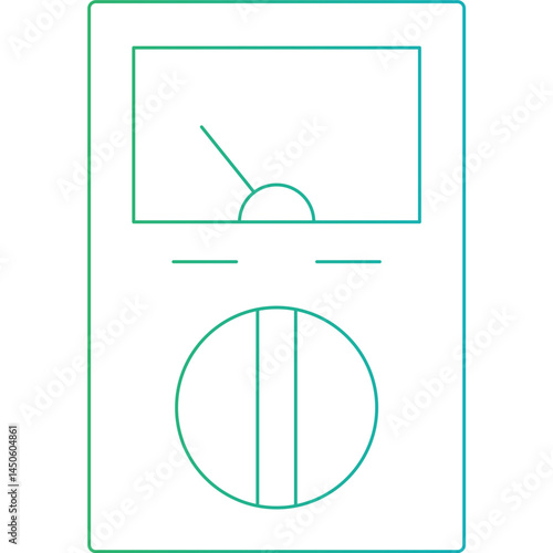 Electrometer 1 icon single vector illustration