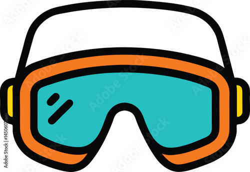 safety goggles vector