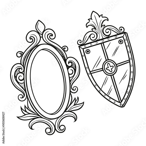 Oval, Shield and Circle Frames
