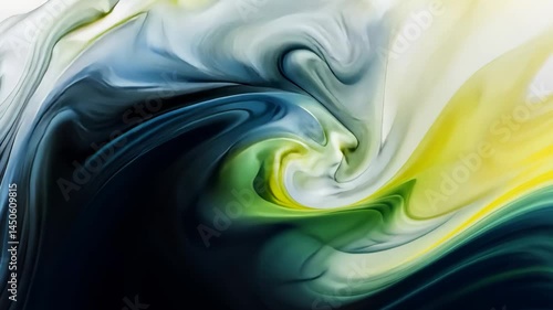 Abstract colorful wave design featuring a soft, flowing blue silk texture, perfect as an artistic backdrop or liquid motion wallpaper illustration