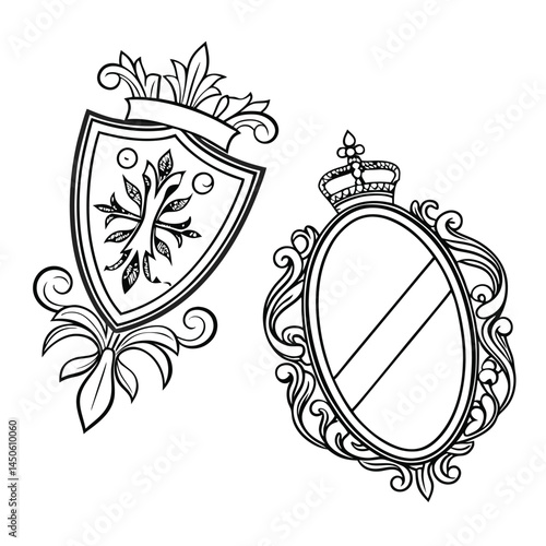 Oval, Shield and Circle Frames
