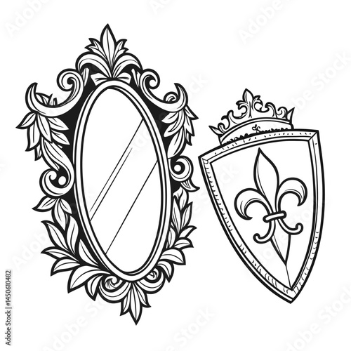 Oval, Shield and Circle Frames