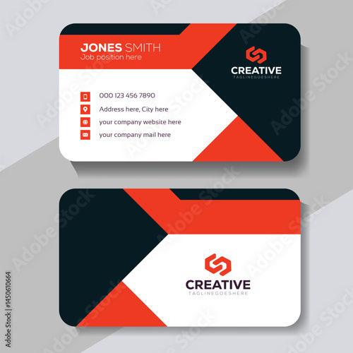 Creative professional corporate business card design template. Visiting card for corporate print. Modern and simple business card template