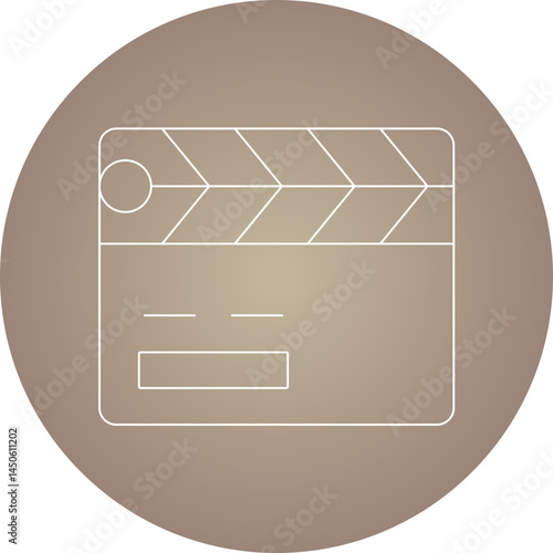Media icon single vector illustration