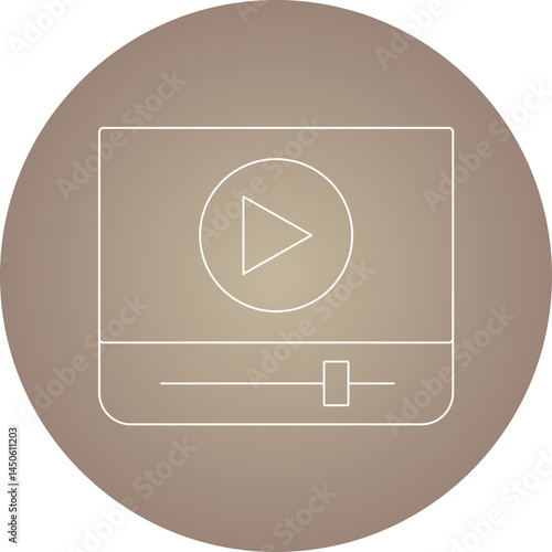 Media 1 icon single vector illustration