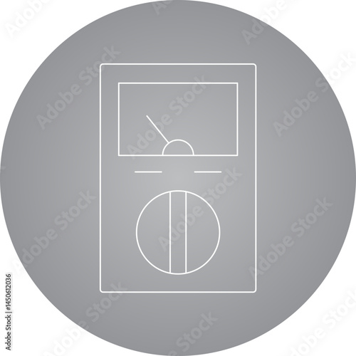 Electrometer 1 icon single vector illustration