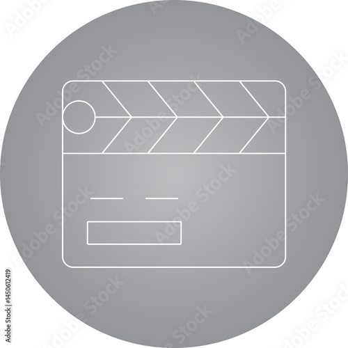 Media icon single vector illustration