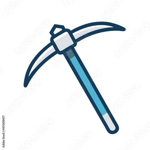 Pickaxe Tool for Groundwork Icon Representing Manual Excavation and Mining Equipment