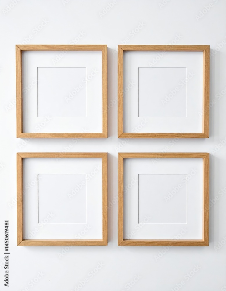 Four rustic wooden frames of varying sizes hang on a textured wall, showcasing beautiful artwork and photographs, adding warmth and character to the space. Four rustic wooden frames of varying sizes hang on a textured wall, showcasing beautiful artwork and photographs, adding warmth and character to the space.
