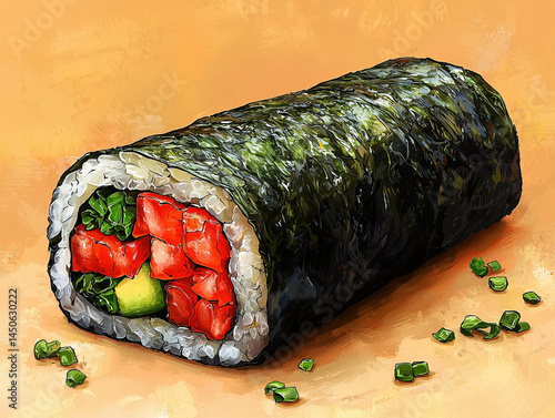 An illustration of temaki (...