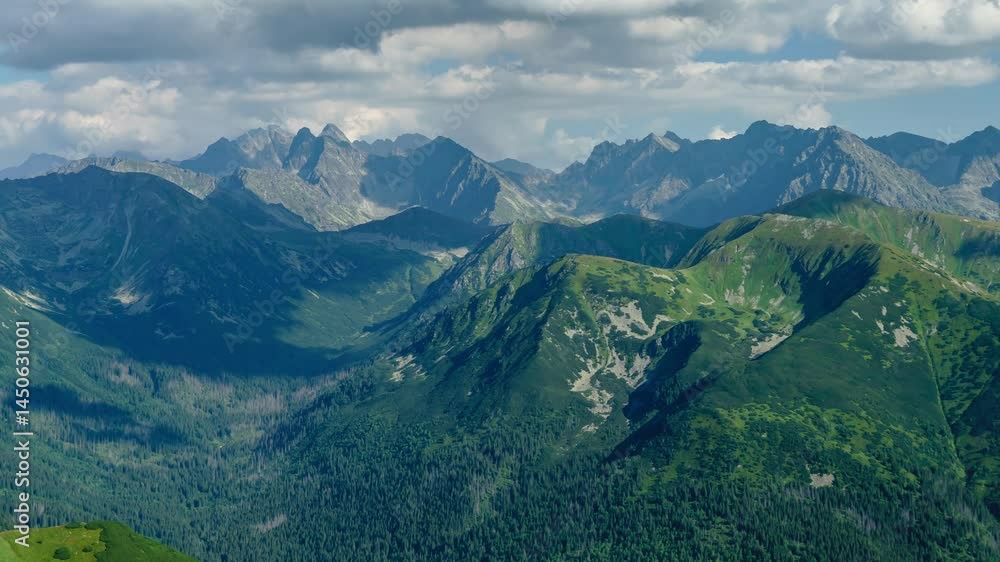 Majestic Tatras Summer Day Dynamic Cloudscape and Land Timelapse Majestic Tatras Summer Day Dynamic Cloudscape and Land Timelapse