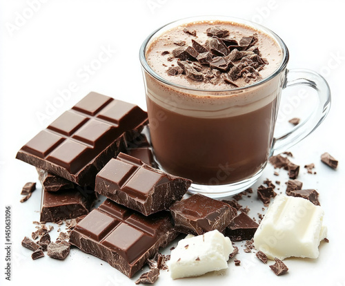 hot chocolate isolated