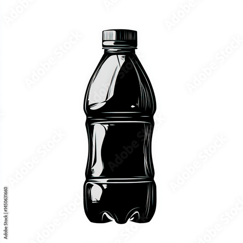 water bottle silhouette , b...
