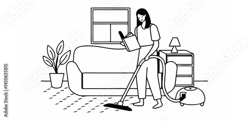 Multitasking at Home – Cleaning While Reading