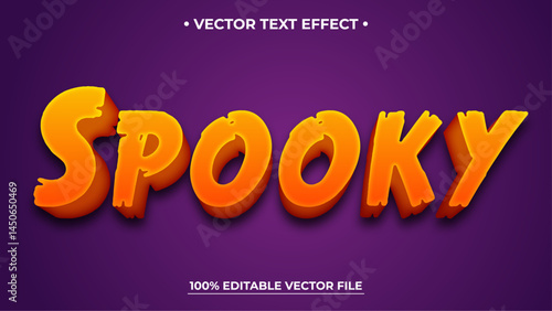 Editable text effect Halloween theme mock up, Spooky text