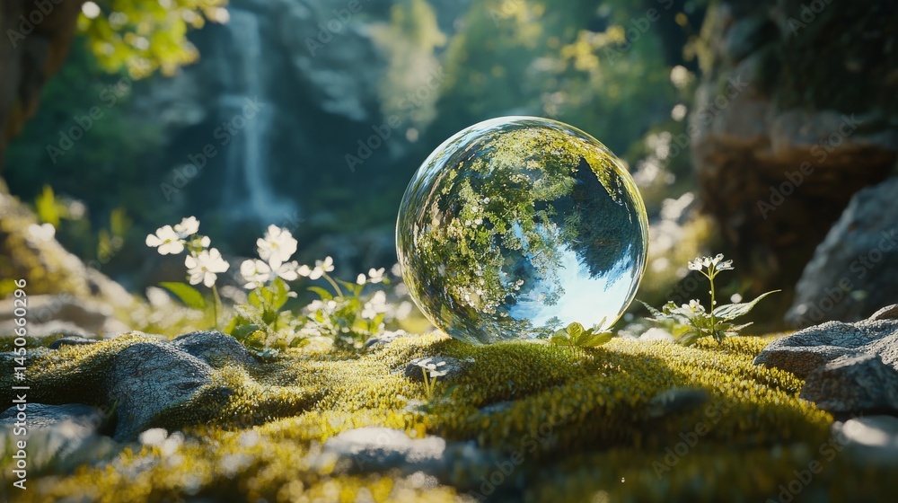 A crystal ball sits on moss, showing the importance of caring for the Earth, people, and good management. It represents a healthy, lasting world.
A crystal ball sits on moss, showing the importance of caring for the Earth, people, and good management. It represents a healthy, lasting world.