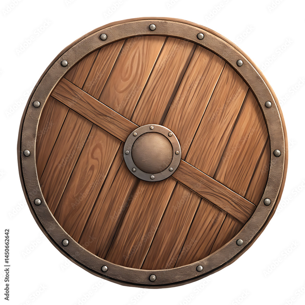 Fototapeta premium old wooden door isolated on transparent background