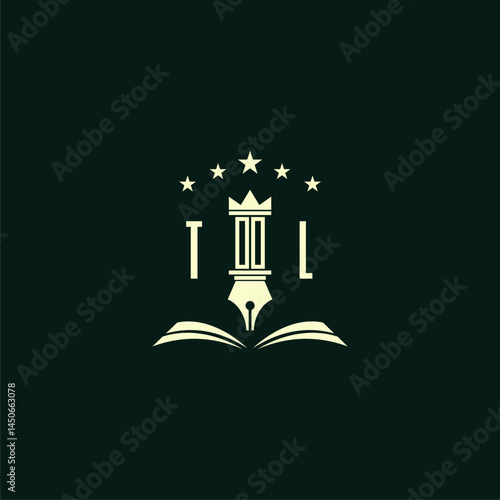 initials design modern legal attorney law firm lawyer advocate consultancy business logo vector