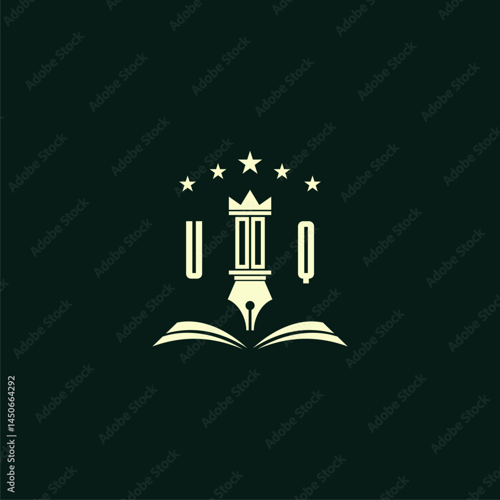 Fototapeta premium initials design modern legal attorney law firm lawyer advocate consultancy business logo vector