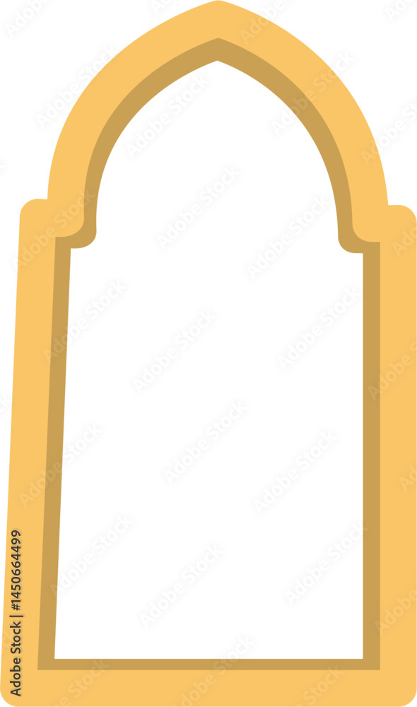 Fototapeta premium Elegant Pointed Arch Frame, Template for Design Projects
