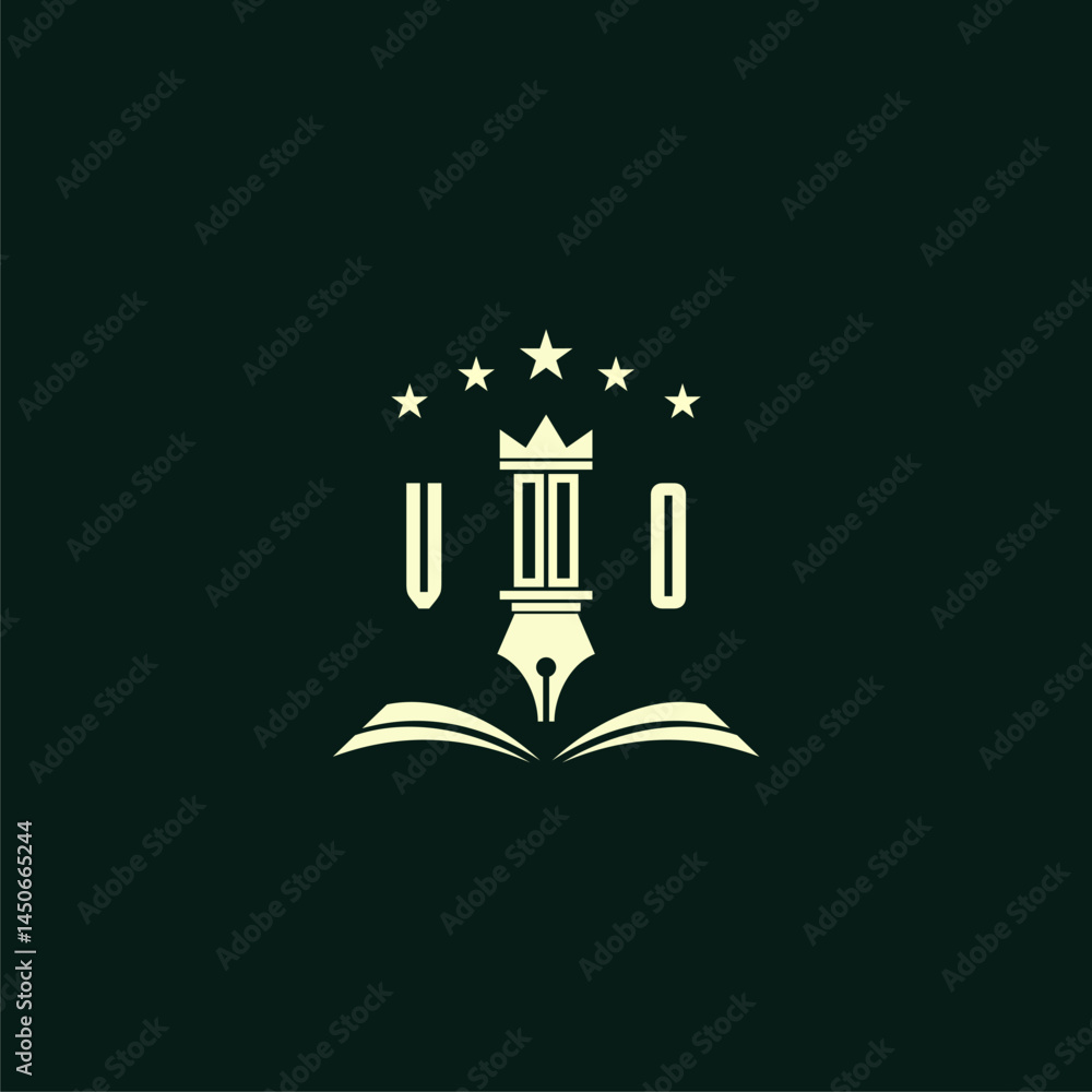 Fototapeta premium initials design modern legal attorney law firm lawyer advocate consultancy business logo vector