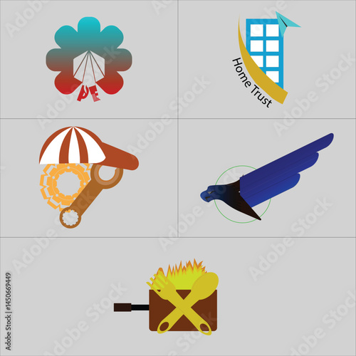 creative brand identification for corporate, Business logo
