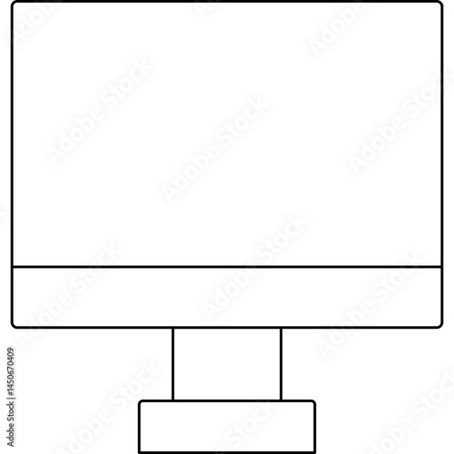 Lcd icon single vector illustration 