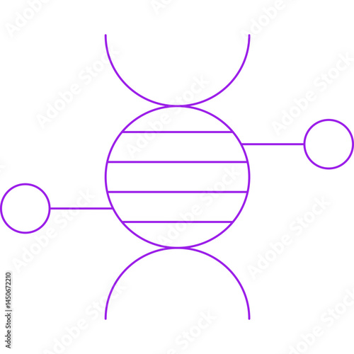 Dna icon single vector illustration 